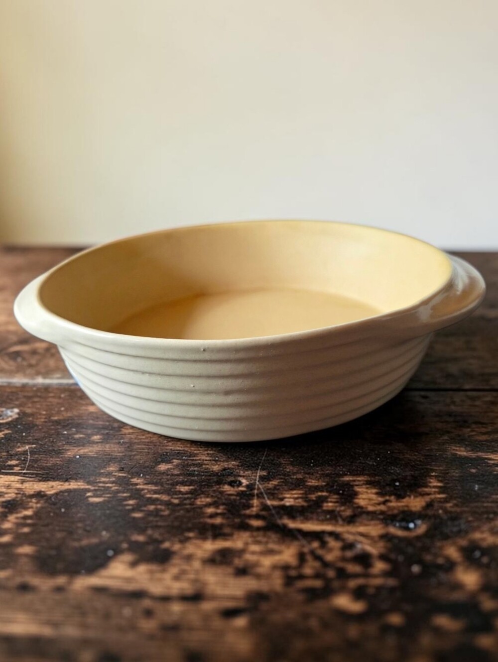 Pampered Chef New Traditions Family Heritage round or oval stoneware baking dish